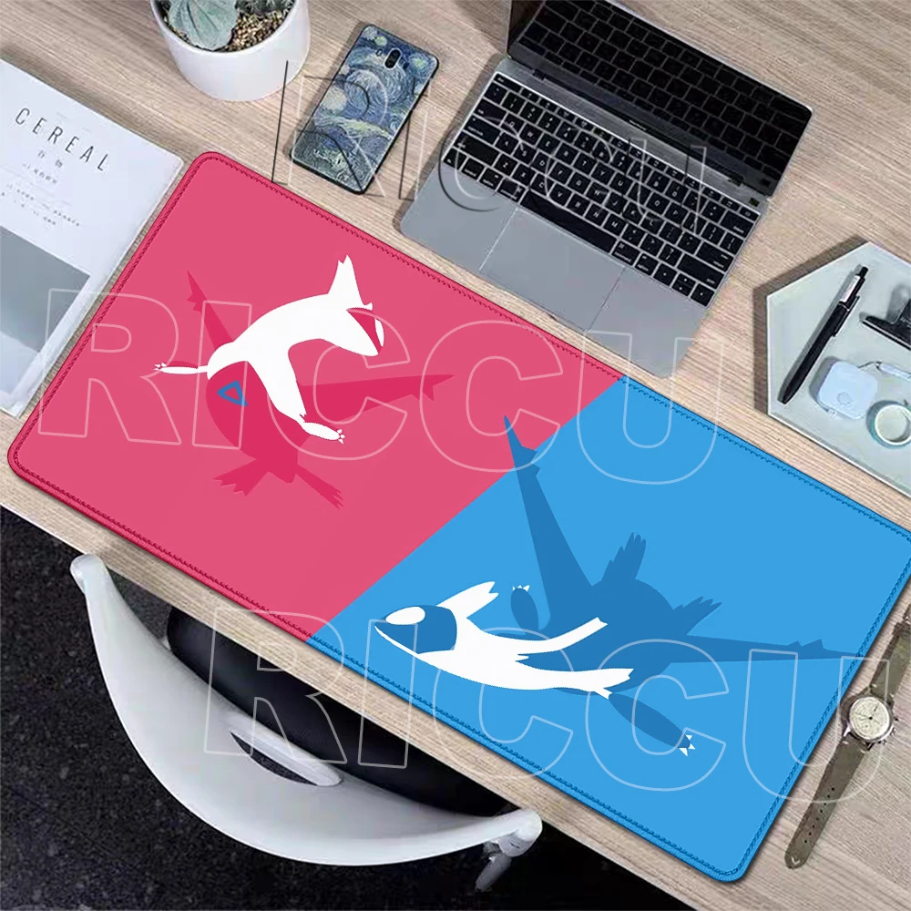P-Pokemon Simeple Pattern Extended Mouse Pads Large Gaming Non-slip Table Mats Lockedge Rubber PC Computer Keyboard Table Carpet