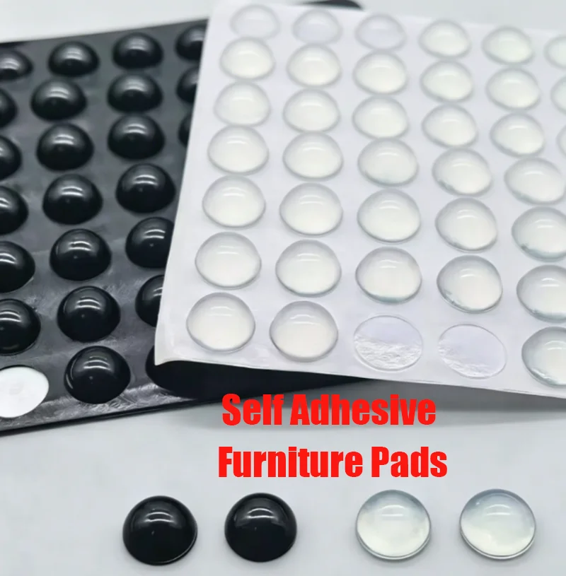 25-100Pcs Silicone Self Adhesive Anti Collision Pad Door Stopper Damper Buffer Soundproofing Furniture Pad Cushion Anti Slip