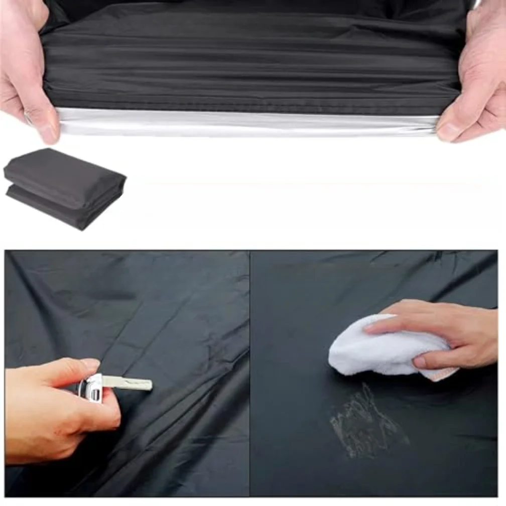 

Portable Ice Bath Tub Cover for Outdoor Use Waterproof Ripstop Oxford Fabric Dustproof Protection 35 by 35 by 30 Inch