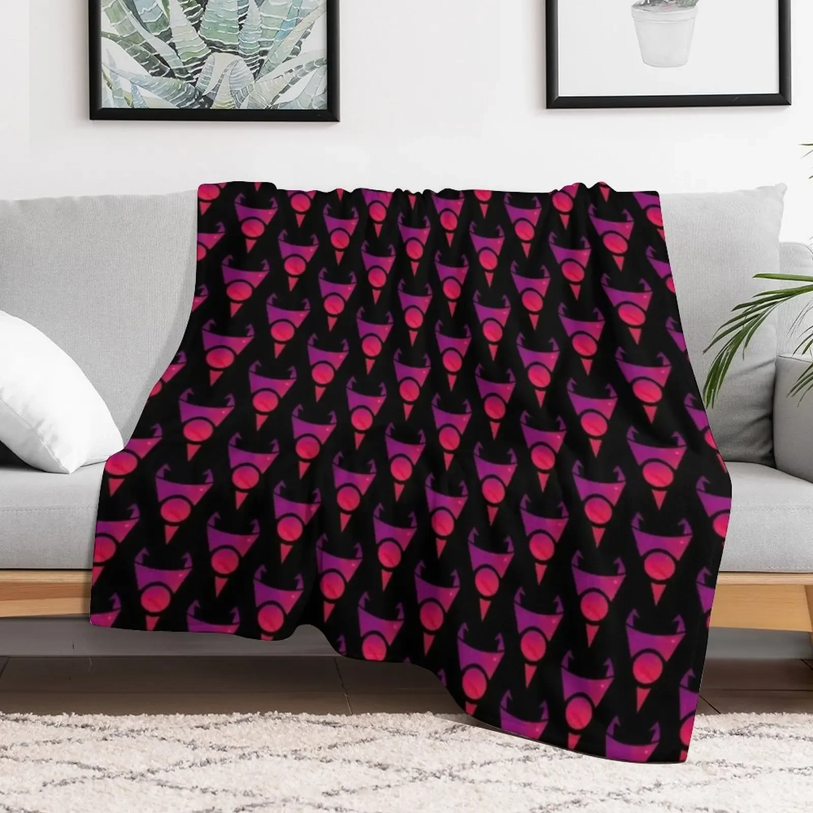 Invader Zim - Irken logo Throw Blanket Reusable Durable Soft Blanket for All Seasons