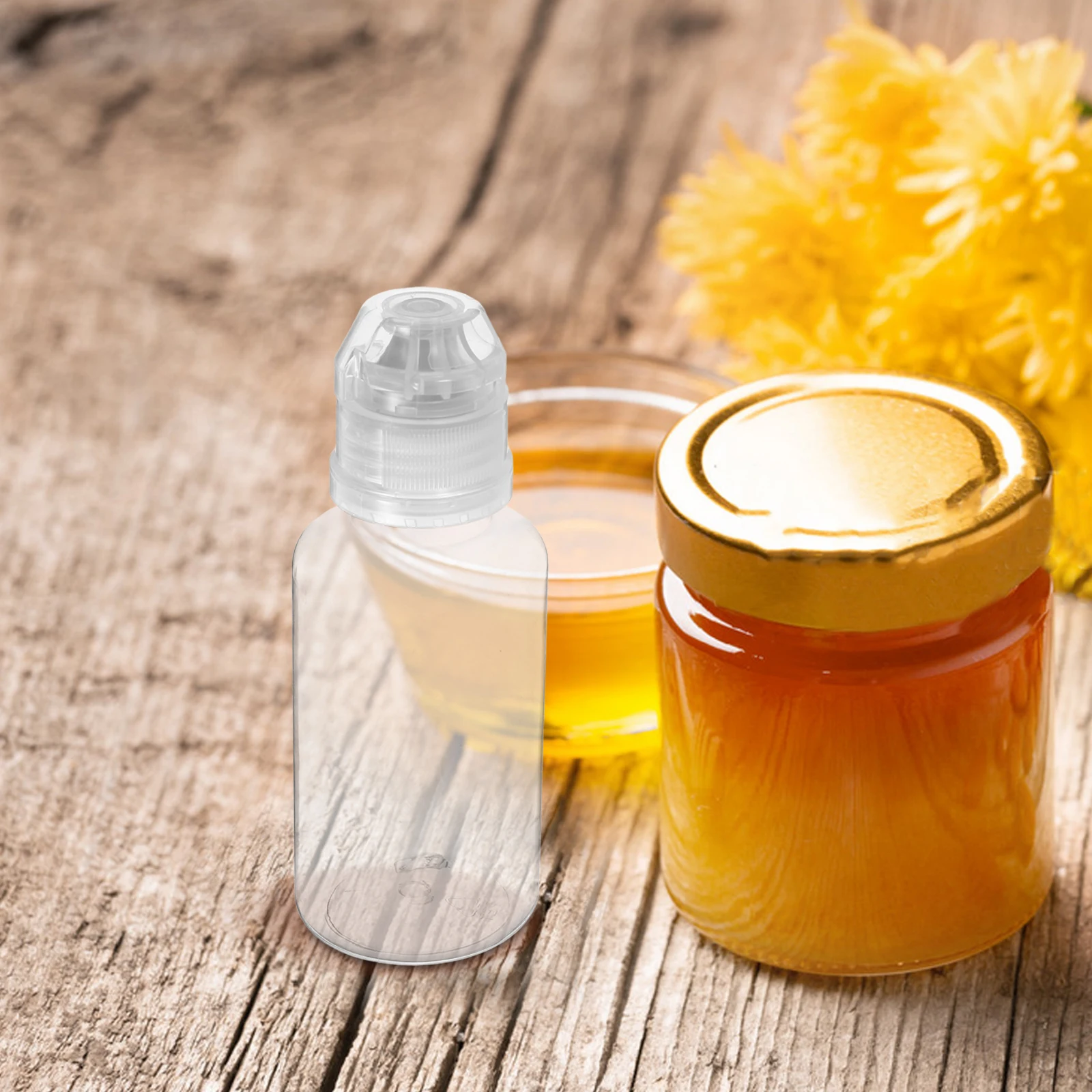 

8pcs 95ml Mini Squeeze Bottles Leakproof Honey Dispenser Camping Travel Kitchen Accessories Refillable Sauce Containers