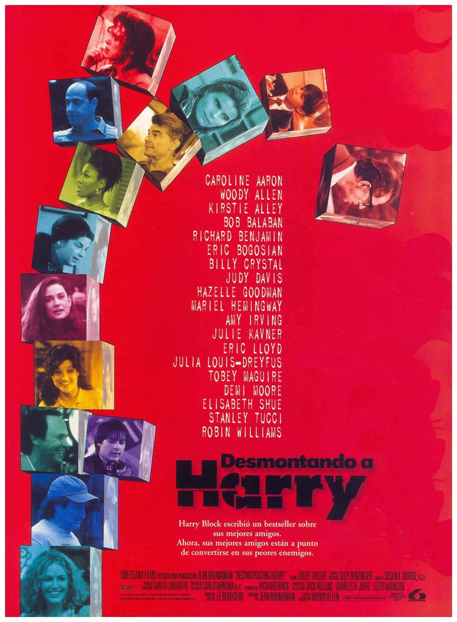 Hot Rare Movie Deconstructing Harry (1997) Art SILK POSTER Wall Art Home Decorative painting