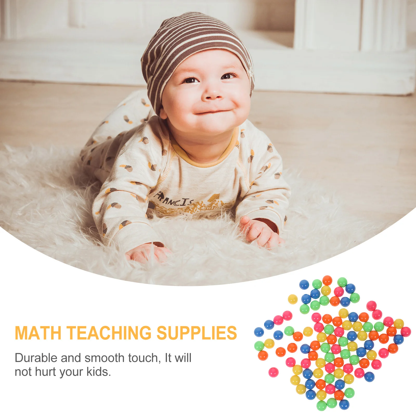 100 stuks kleurrijke plastic ballen 15 cm diameter voor tellen leren vroeg onderwijs kinderen visuele ontwikkeling spelen