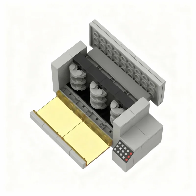 161pcs MOC Magnetic Tape Storage A B Space Classic Model Building Blocks Architecture Christmas Gifts Toy Idea Education