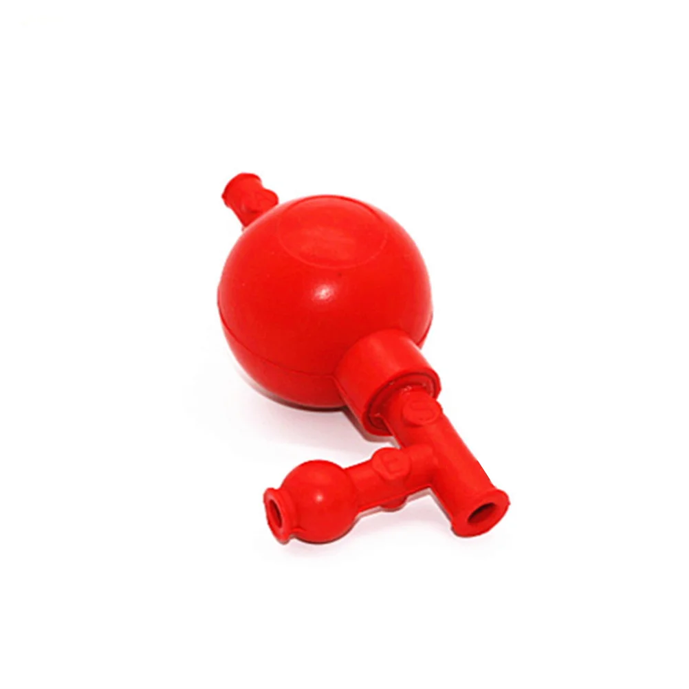 أداة شفط كمية خفيفة الوزن باللون الأحمر ثلاثية الاتجاهات للاستخدام في تعليم كيمياء الطعام الزراعي في المختبر