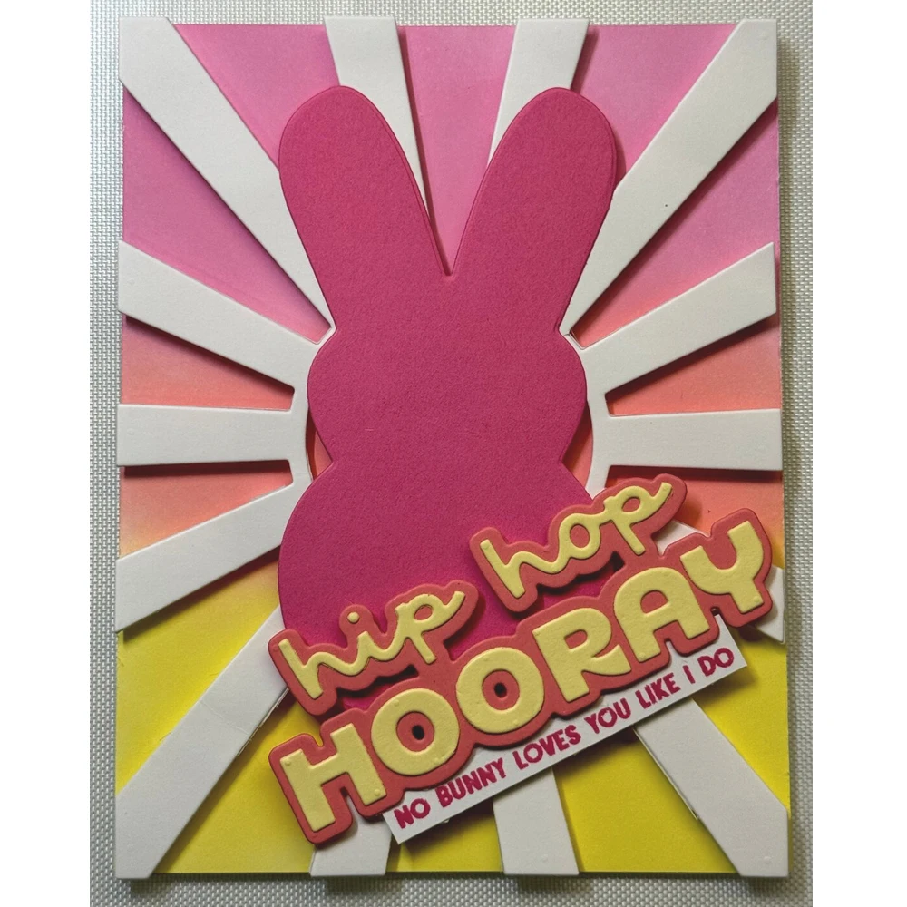 Hip Hop Hooray Happy Easter Metal Cutting Dies Scrapbooking For Card Album Photo Making Crafts DIY Stencil New 2024