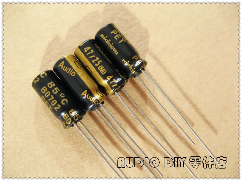 

20PCS/100PCS Nichicon AUDIO Series 47uF 25V 25V47UF Audio Electrolytic Capacitor