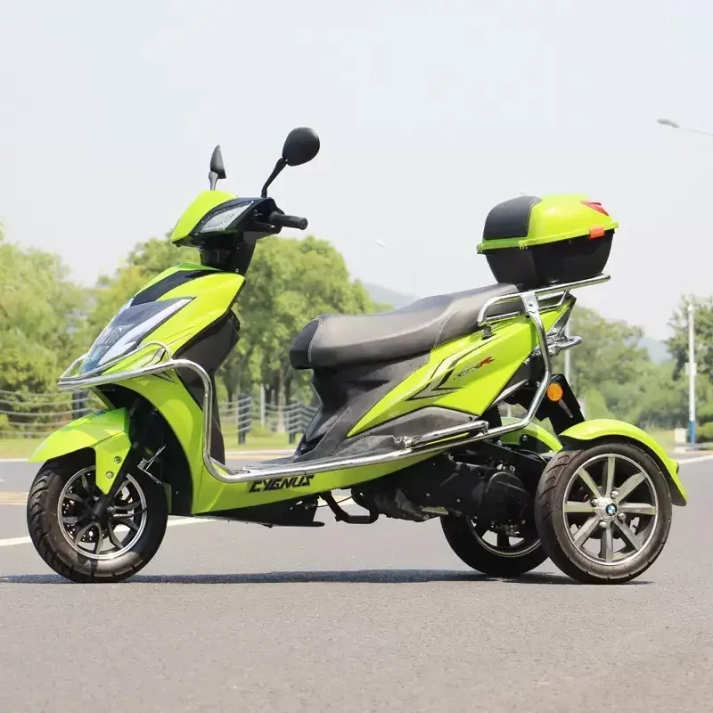 Factory Hot Selling Three-wheel Electric Tricycles 60V 500W electric motorcycle e bike for adult's daily use