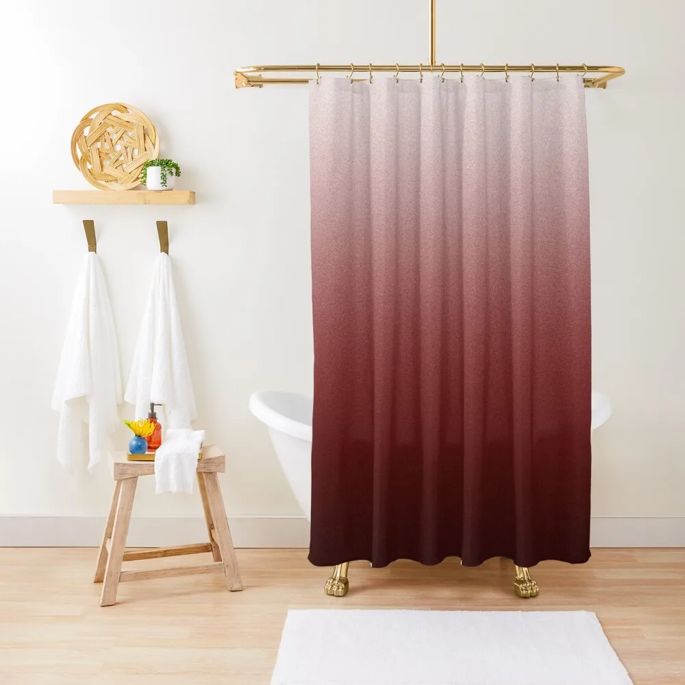 

Pale Gray and Pastel Burgundy Ombre Shower Curtain Bathroom And Shower Shower Bathroom Bathroom Fabric Curtain