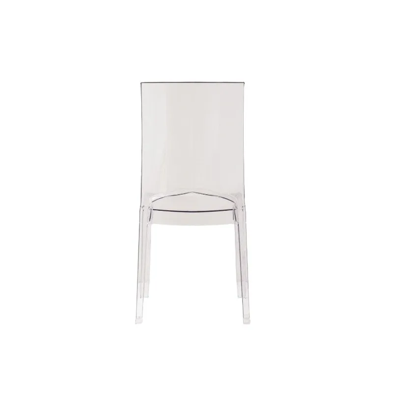

Acrylic crystal transparent dining chair, European modern home simple back chair Internet celebrity ins plastic chair