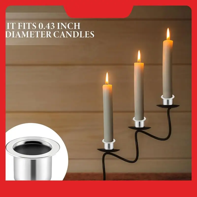 

A32HOT-Reusable Candle Drop Protector Set With Round Flat Base Candle Cup For Candle Making Decoration Projects
