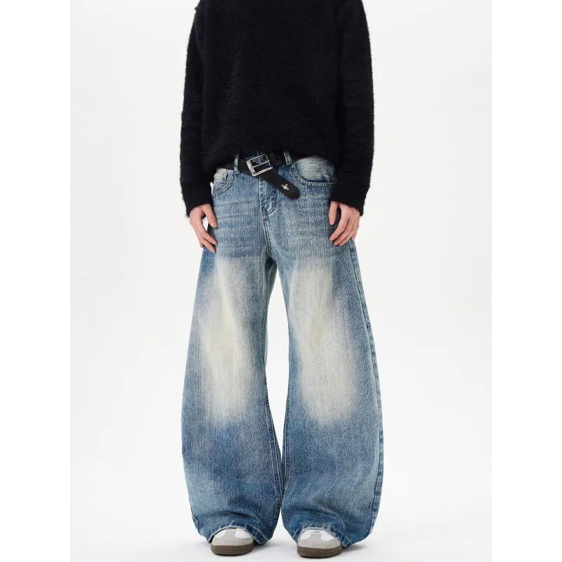 Jean rétro américain Cleanfit Waed lame de bambou pour hommes et femmes, pantalon ample décontracté, jambe droite, résistant aux coupures