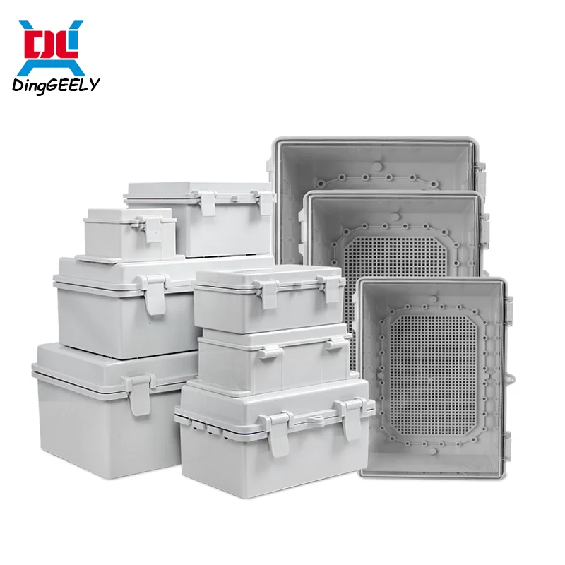 IP67 Waterproof ABS Plastic Enclosure Box Gray/Transparent Cover Outdoor Electronics Case Wholesale Distribution Box