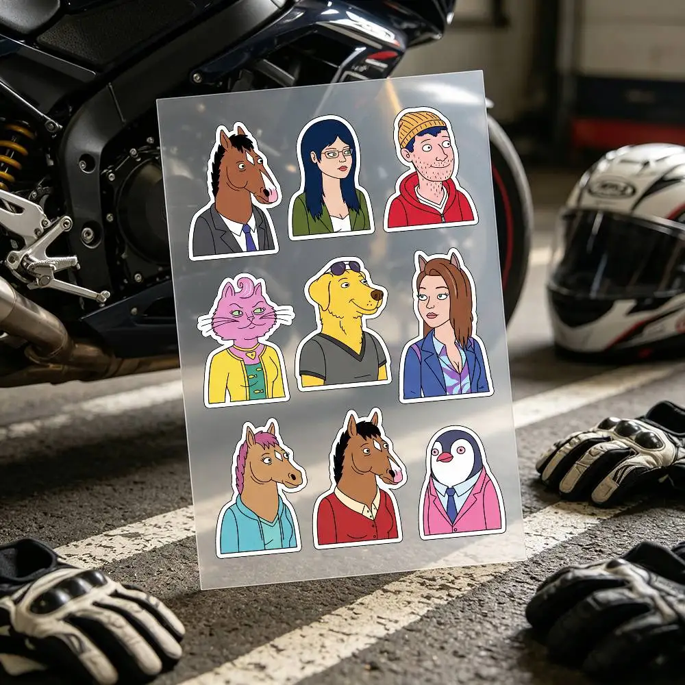 Popular Anime B-BoJack Horseman Stickers Auto Body Bumper Windows Motorcycle Laptop Walls Vinyl Decal Car Tuning Accessories