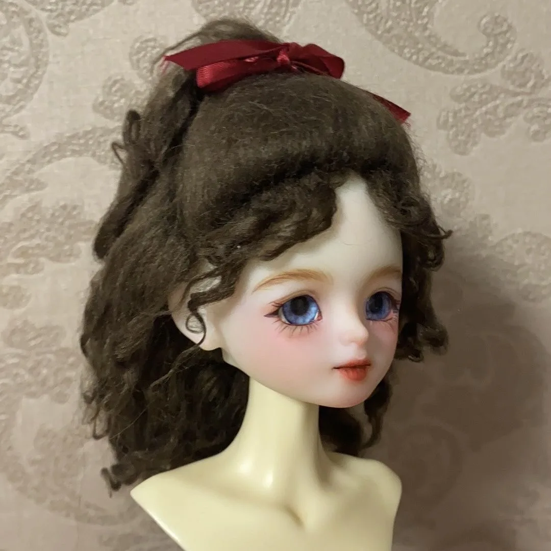 

1/4 Fashion Toys Bangs Curl, 1/6 BJD Imitate Beach Wool Wig, OB11 Doll Hair Free Shipping