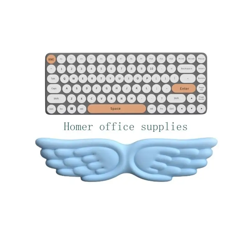 

K43B Mousepad Ergonomic Angel Keyboard Wrist Rest and Mouse Pad Set Reduce Wrist Pain for Office and Gaming Use