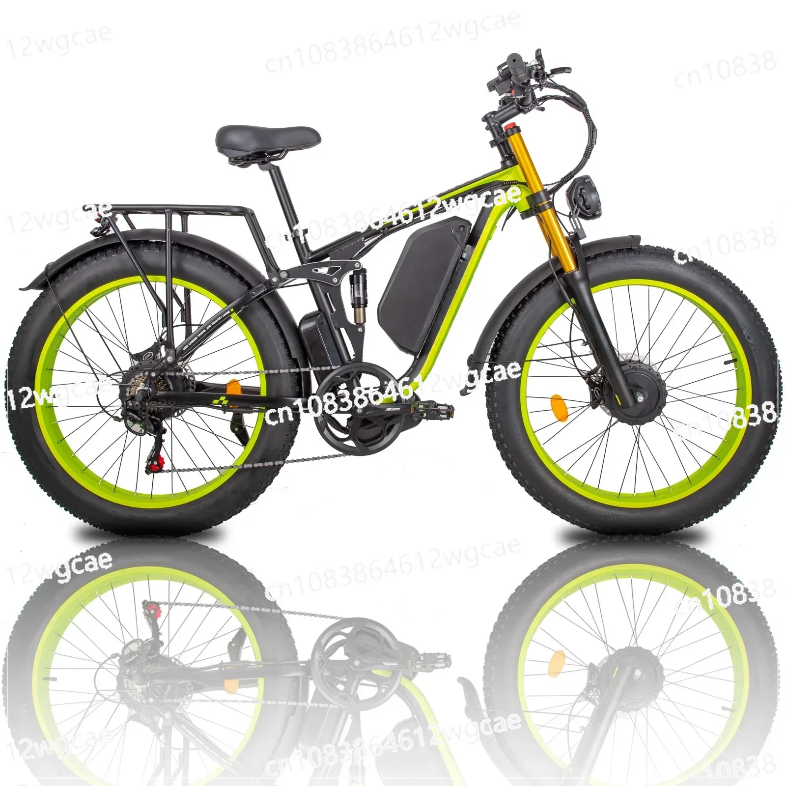 Motorcycle for Adult 2000W Dual Motor 48V 23AH Fat Tire Hydraulic Brake Soft Tail Frame Hydraulic Big Front Fork Ebike