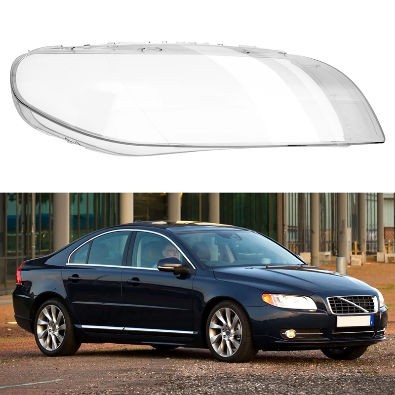 Car Front Headlamp Cover Transparent Lampshade Headlight Cover Shell Mask Lens For Volvo S80 S80L 2008-2015