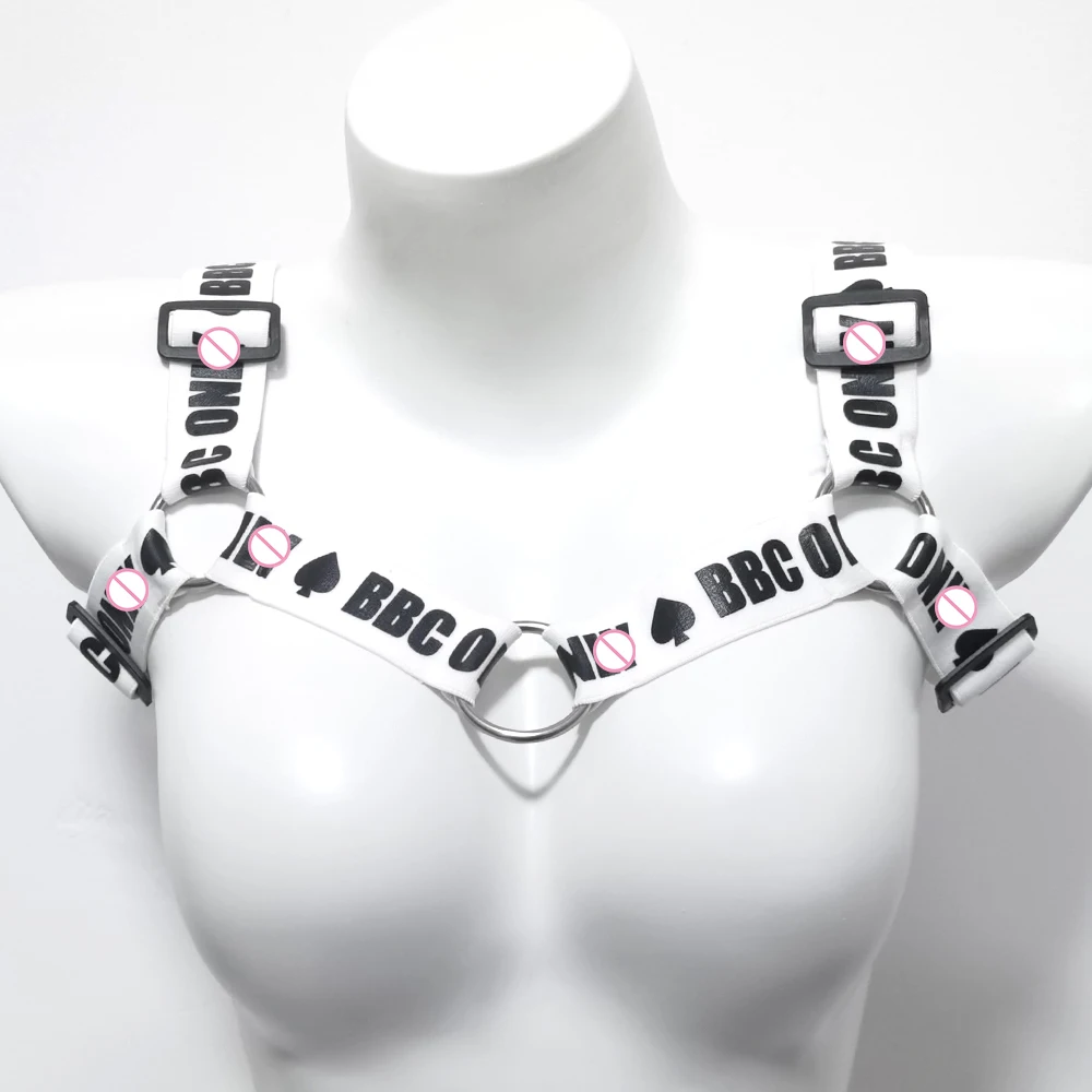 BBC ONLY Body Chest Bondage Strap On Harness Fetish Belts Adjustable Elastic Band Costume Leather Clothes BDSM Sex Toys