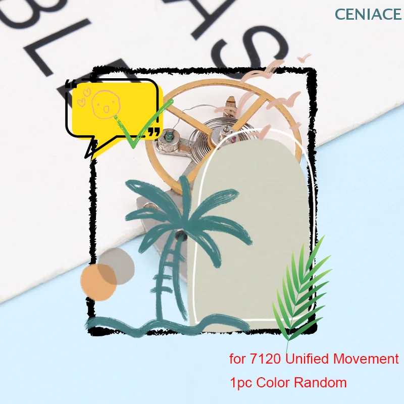 لشانغهاي القديمة 7120 حركة موحدة كامل البندول التوازن عجلة الجمعية موحدة SZ1 موحدة SS7 ساعة تفكيك أجزاء