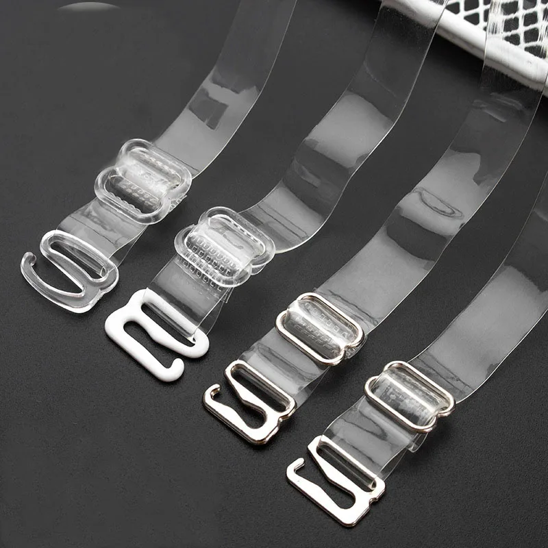 

One Pair Transparent Invisible Shoulder Bra Straps Elastic Adjustable Underwear Bra Straps