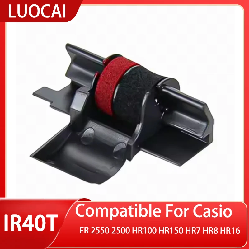 LUOCAI 10PCS 50PCS Black/Red IR40T Ink Roller Compatible Printer Ribbon for casio FR 2550 2500 HR100 HR150 HR7 HR8 HR16