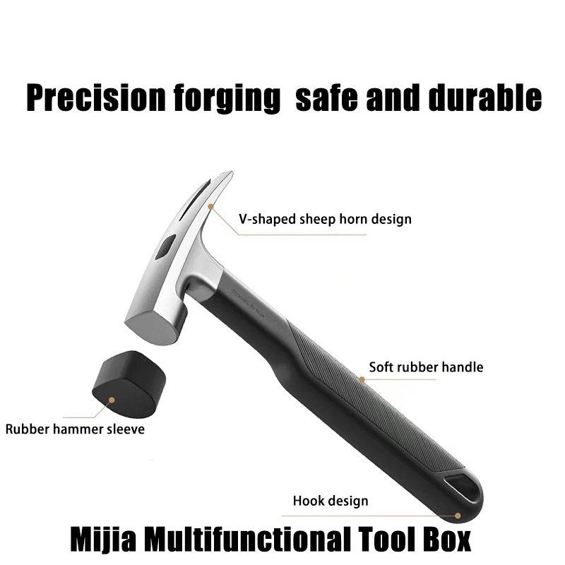 Xiaomi Mijia Set di attrezzi elettrici, cacciavite elettrico + 24 utensili manuali, scatola di ingegneria resistente alla pressione, riparazioni domestiche