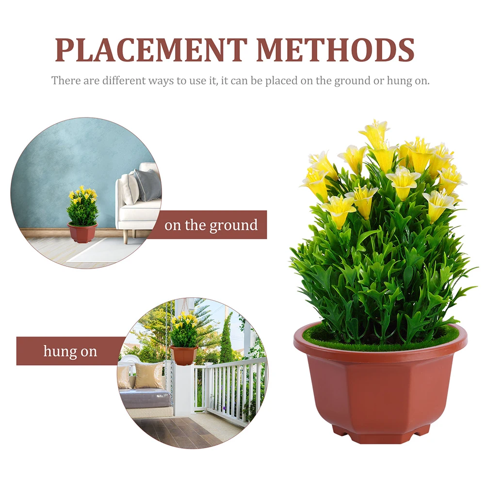 Maceta de anís estrellado, macetas de plantas de interior, macetero de bonsái de drenaje, decoración de la casa, sala de estar, dormitorio, cocina, 10 Uds.