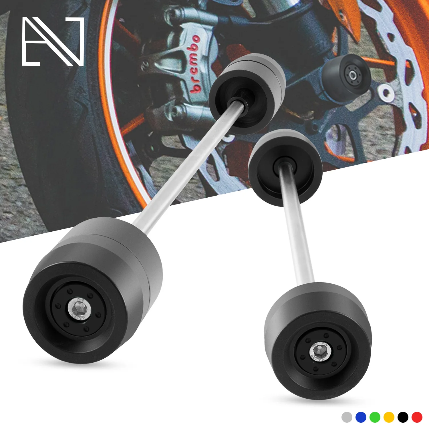 

For Ducati Scrambler400 Scrambler800 Scrambler 400 800 Motorcycle Front & Rear Wheel Fork Axle Sliders Crash Protectors