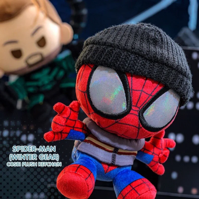 Superhero Spider‑Man Plush Keychain Blind Box, Mystery Collectible Stuffed Doll Bag Accessory Gift for Kids