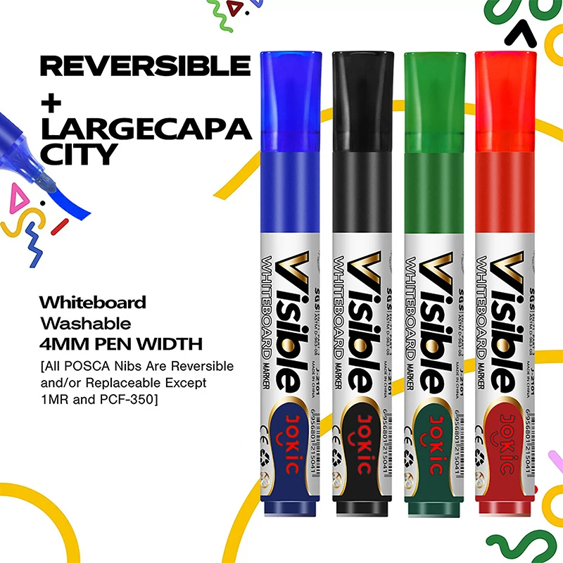 1pc Erasable Whiteboard Marker Pen Blackboard Marker Chalk Glass Office School Art Marker Stationery White Board Markers