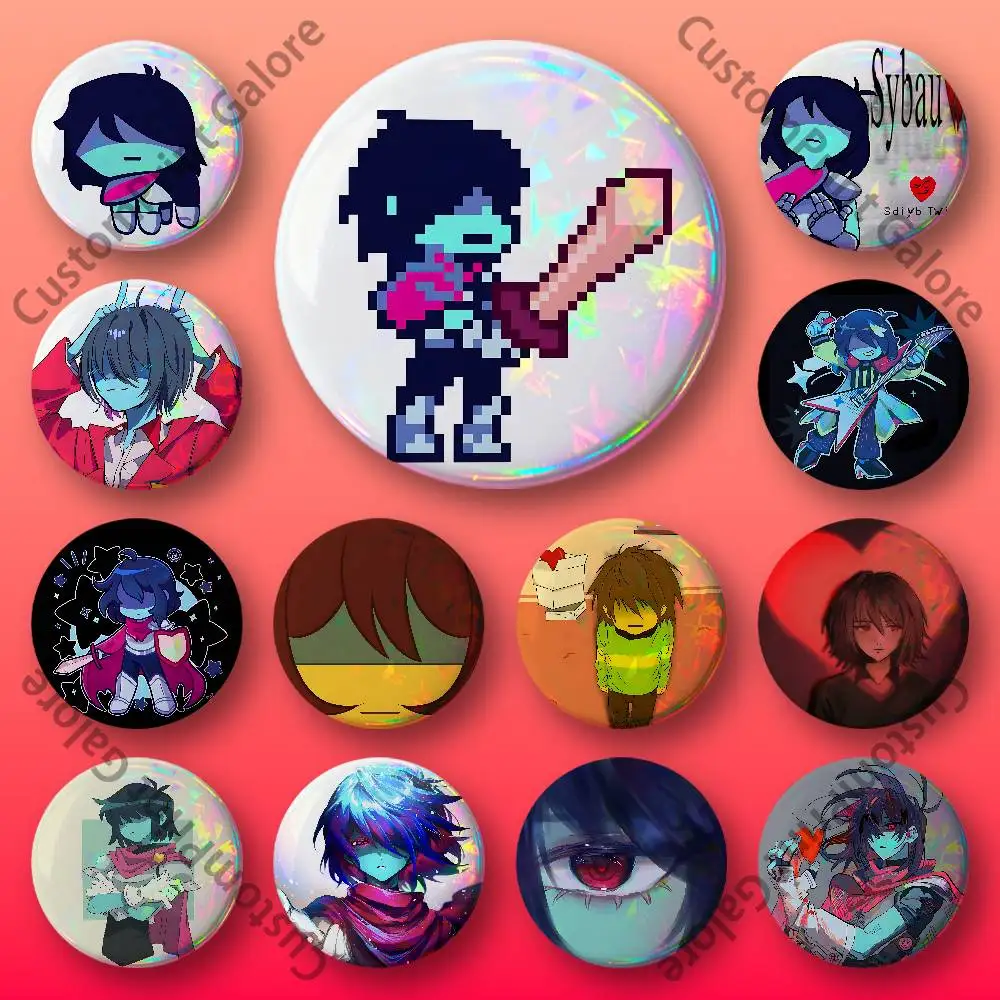 

Kris Badges 58 44 32 75 25 mm Enamel Pin Tinplate Round Brooch Cosplay Nijigen Otaku Culture