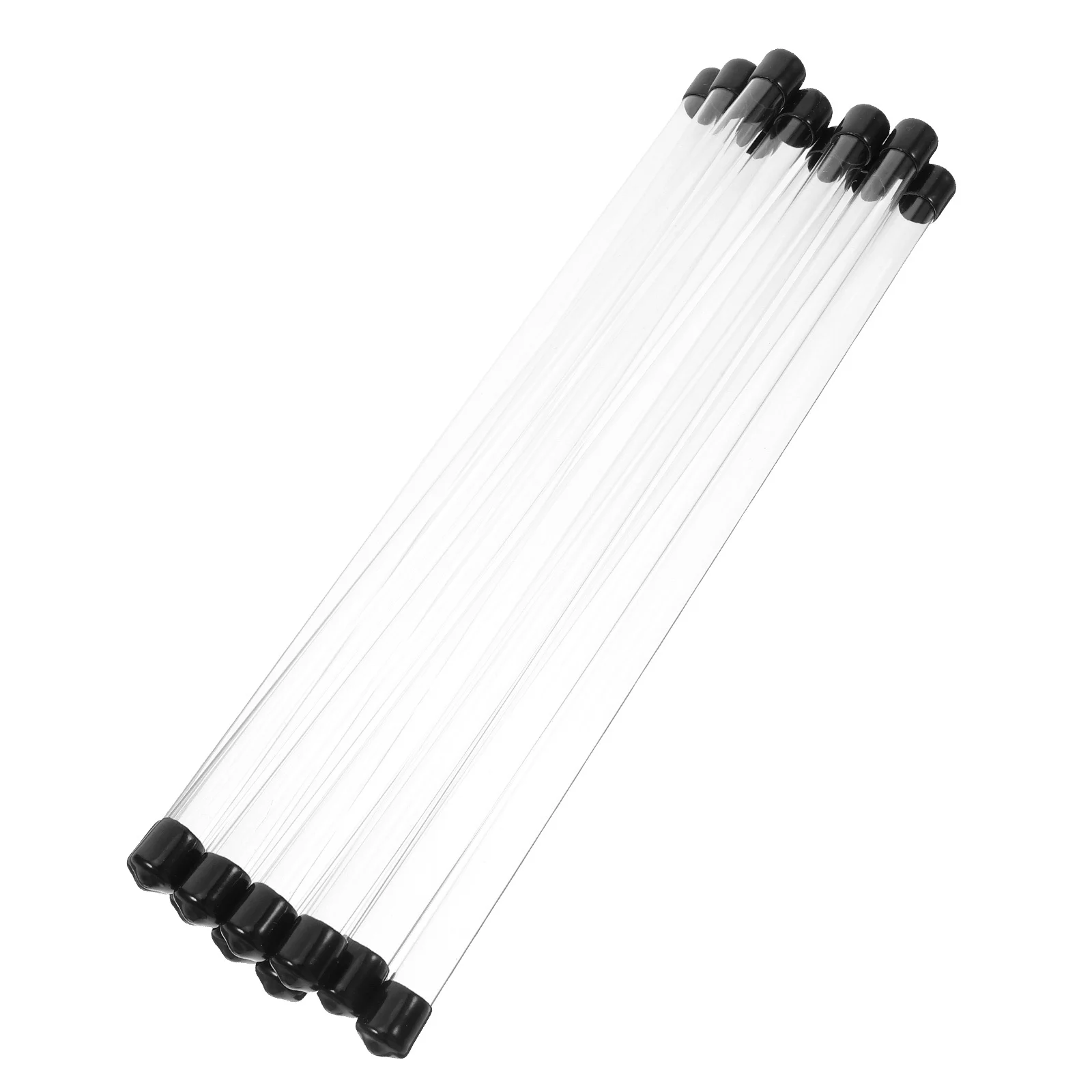 10Pcs Transparent Experimental Round Tubes Clear Plastic Storage Containers Aromatherapy Sample Tubes Corrosion Resistant Stick