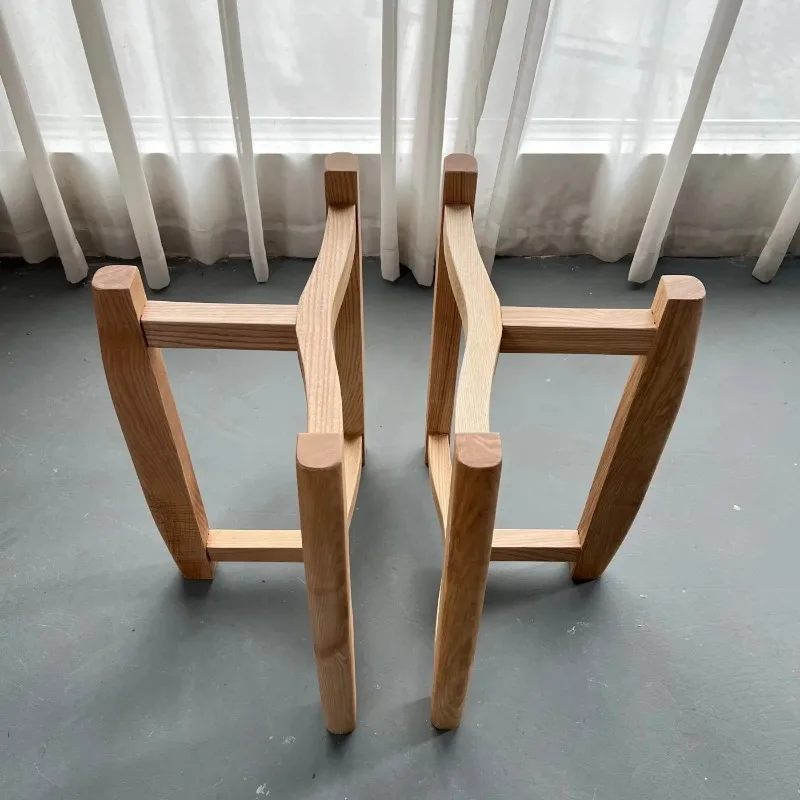 Solid Wood Curved Triangle Table Legs Arch Support Bracket Home Large Coffee Tables Parts Heavy Duty Table Furniture Accessories