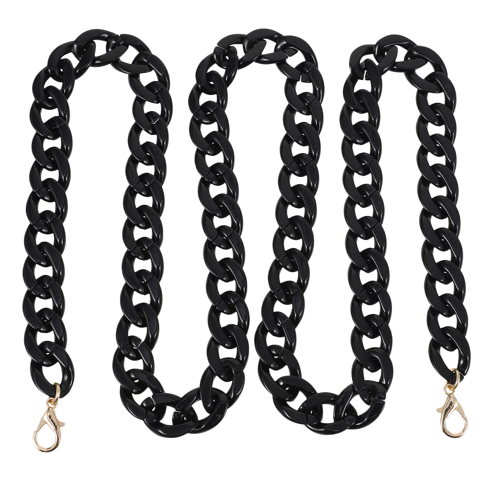 1Pcs Bag Decorative Chain Small Fishbone Design Acrylic Replacement Strap for Purse Handbag Detachable Functional Fashionable