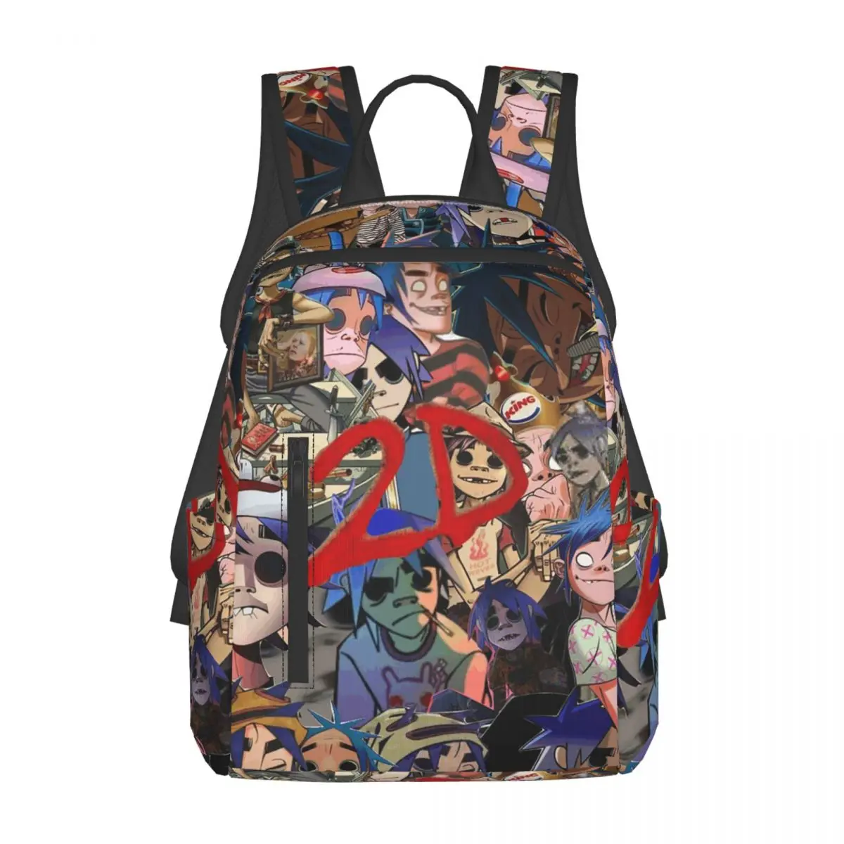 

Music Band Gorillaz Backpack Daypack Large Capacity Kids BookBag School Bag Shoulder Bags for Men Women