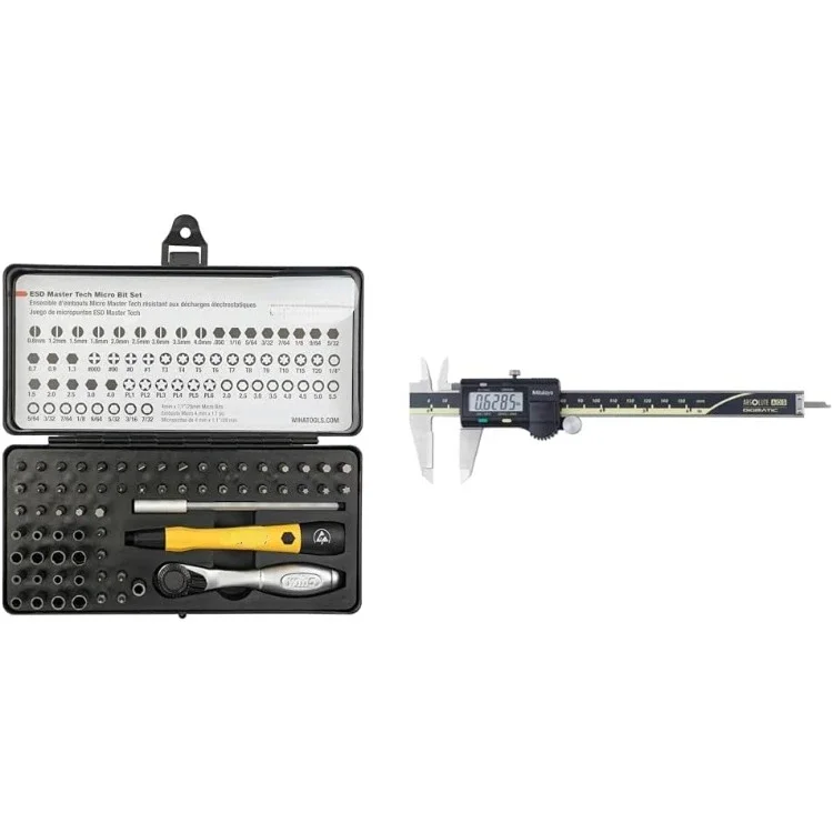 Piece System 4 ESD Safe Master Technician Ratchet and MicroBits Set and Mitutoyo 500-196-30 0 to 6