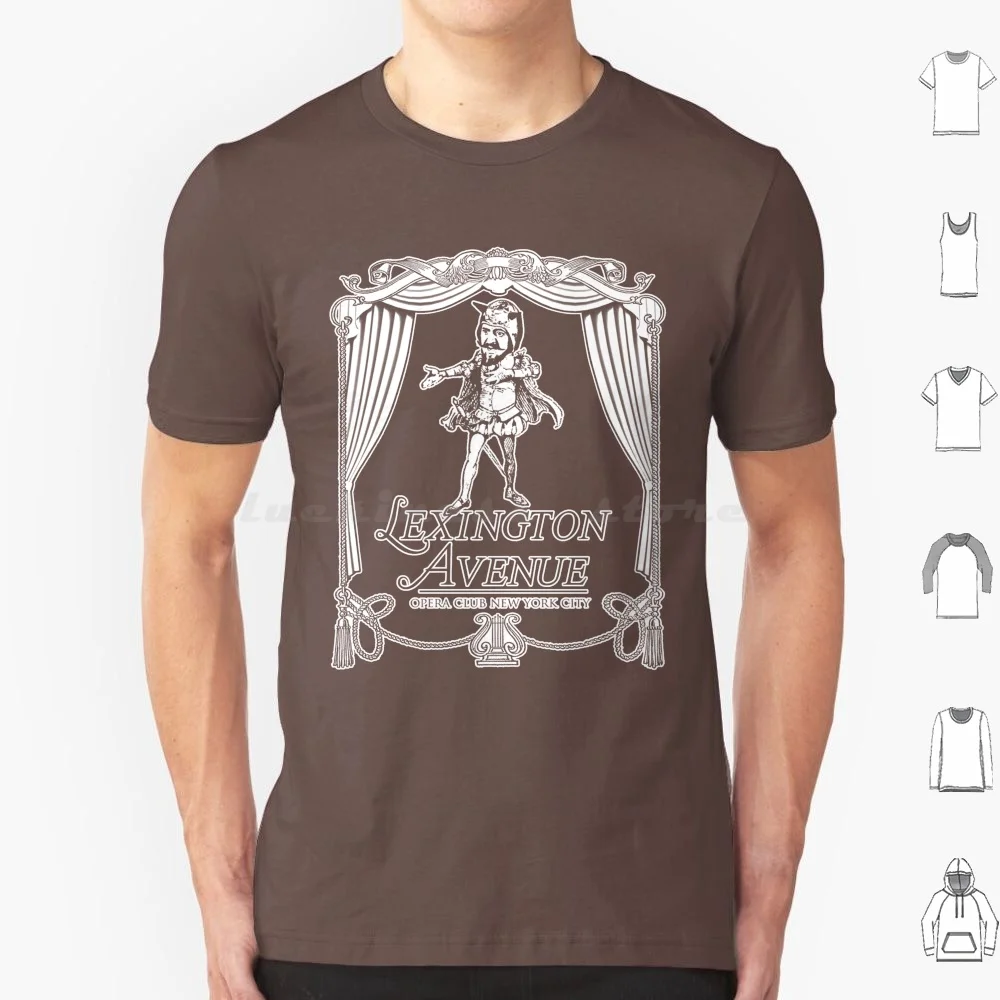 Camiseta Lexington Avenue Opera Club de algodón para hombres y mujeres, estampado artesanal, Lexington Avenue Opera Club N Y C Felix Unger The Odd Couple