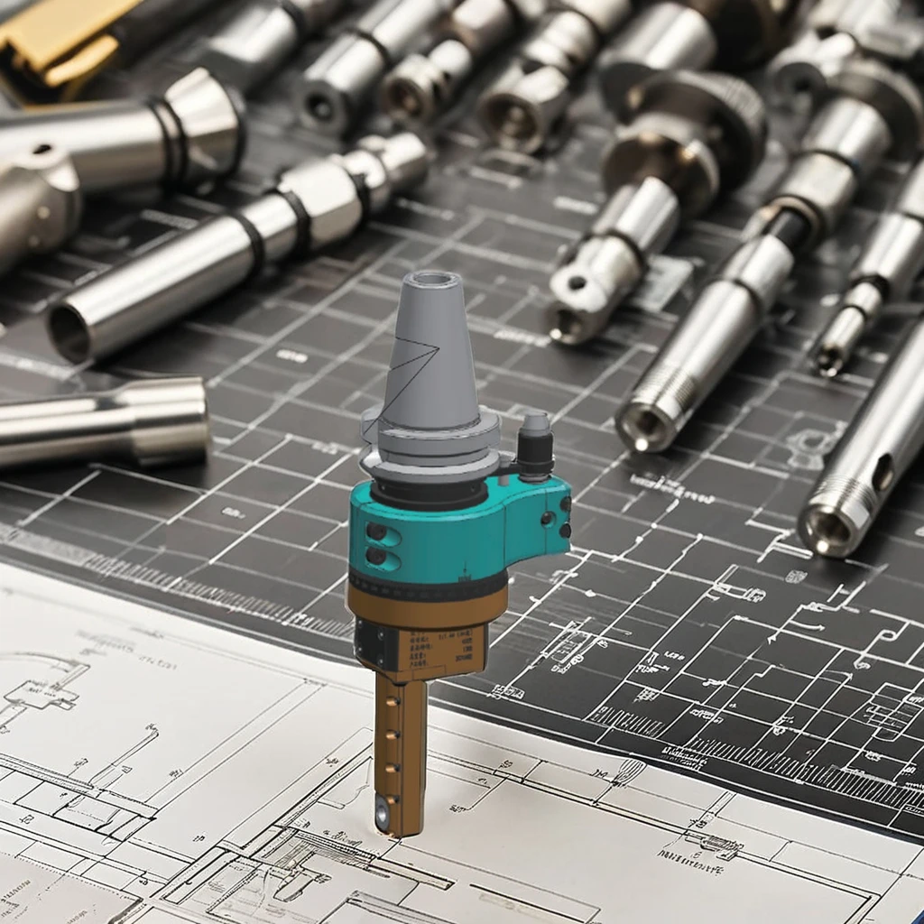 BT30-BT50 Recessed design corner Right numerical control machining Steel milling drilling Tap head machine Accessories-BT50-GXD6