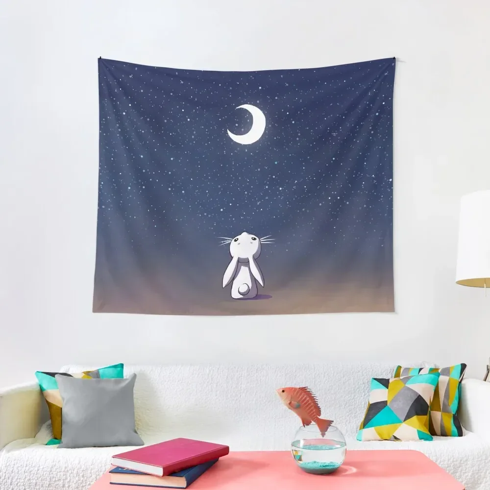 

Moon Bunny Tapestry Cute Room Decor Carpet Wall Tapestry