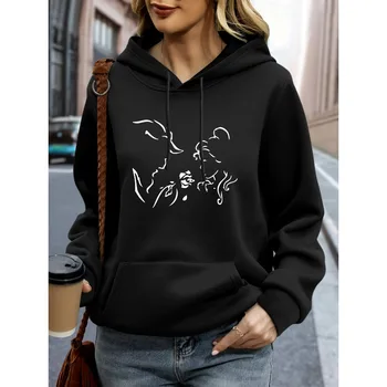 Mejor Precio En A Granel Sweat À Capuche À Capuche Anime À Capuche À Sweat À Blindage De Style Y2K Vintage, Veste À Manches Longues Graphiques De Streetwear Pour Femmes, Sweats À