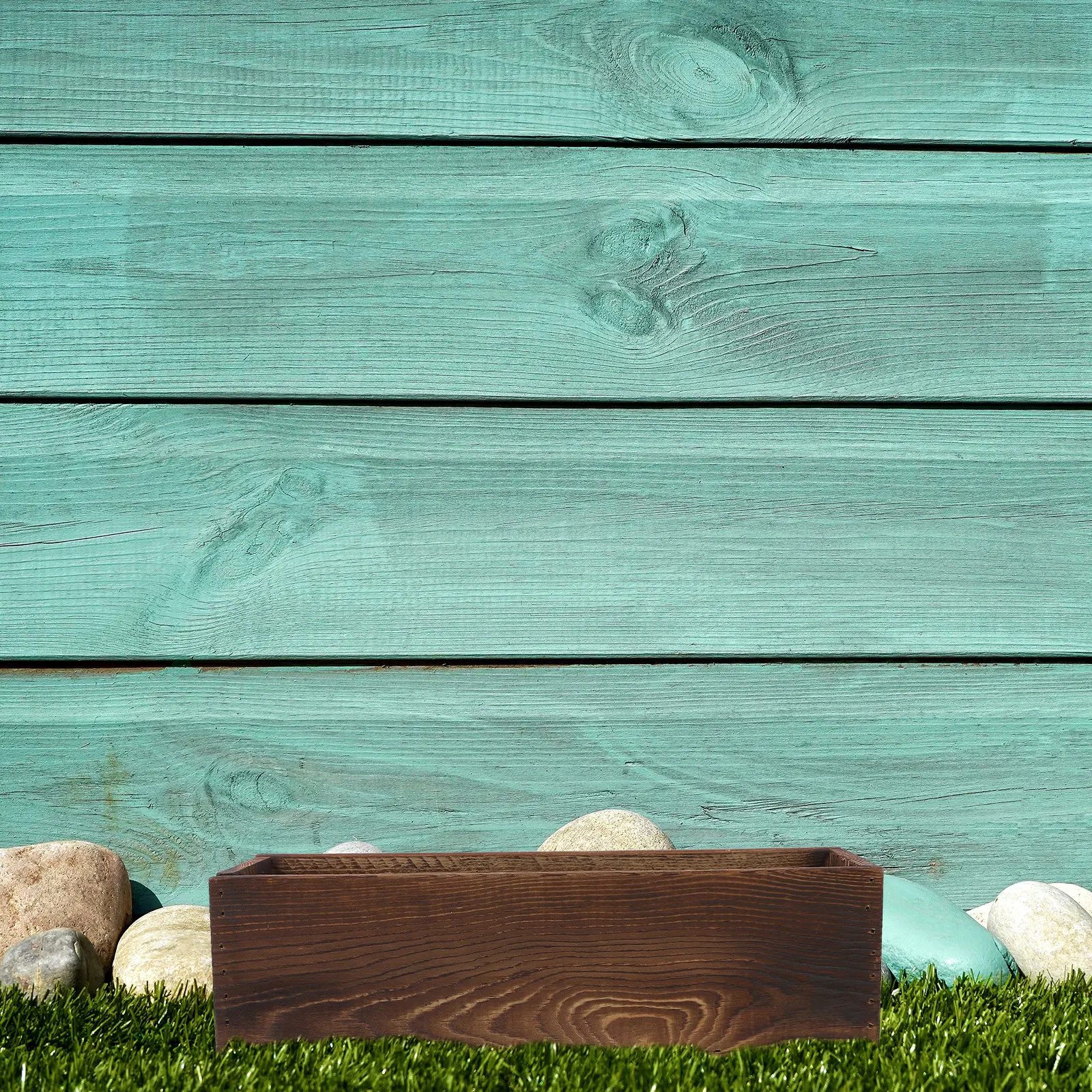 Carbonized Wood Flower Box Small Vintage Succulent Planter Artistic Wooden Flower Pot for Desk Balcony Table Indoor Outdoor