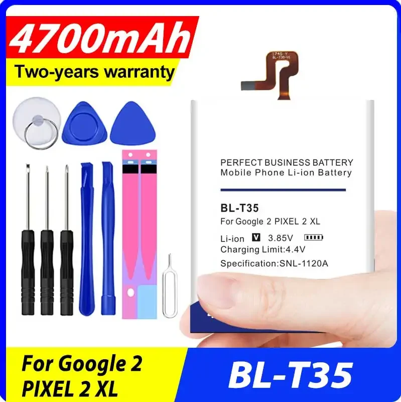 

New 4700mAh Replacement BL-T35 Battery for LG Google 2 Pixel 2 XL in Stock