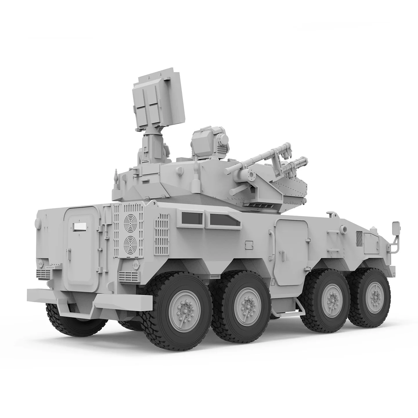 MENG 1/72 Car Assemble Figure Model China PLB625 Missile Combined System Armored Car Uncolored 72-018 Collect Custom Toy Gift