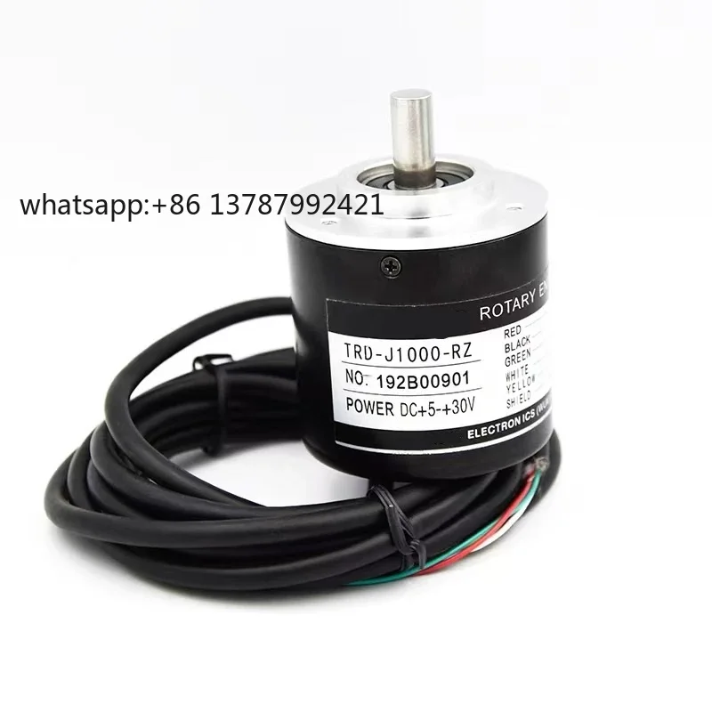 50mm Incremental optical rotary encoder 8mm shaft TRD-J500-RZ resolution 100 200 360 500 1000 1024 2000 pulse Push pull output