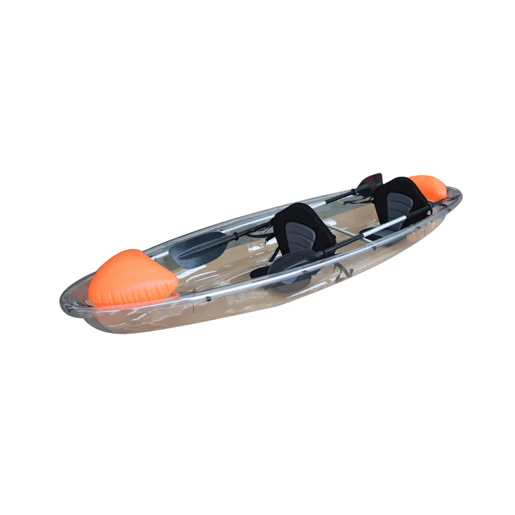 Vicking Clear Glass Kayak Transparent Boat Ocean Clear Bottom Double Clear Fishing Canoe 2 Person Kayak