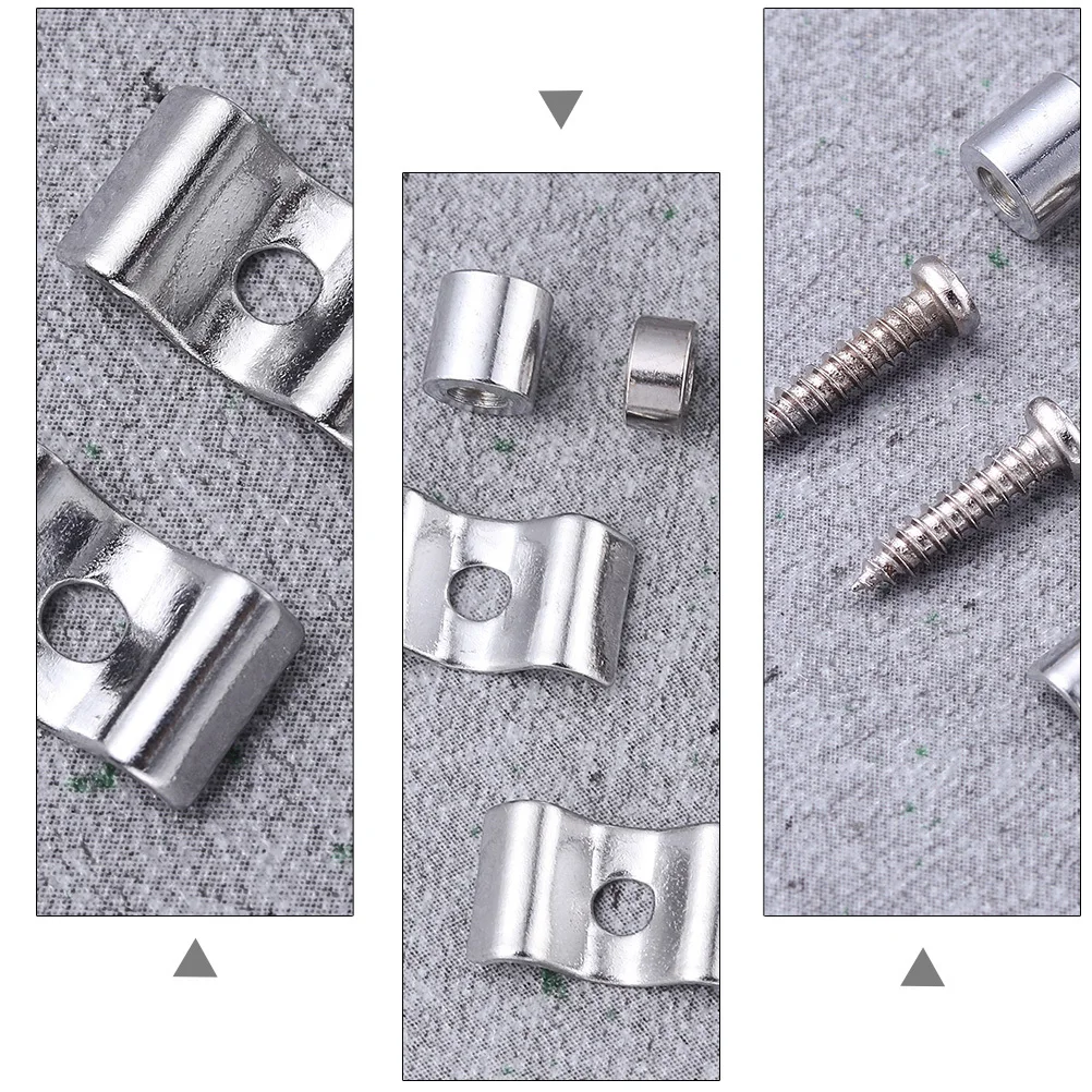 

20 set Electric Guitar String Buckles Premium Metal High Gloss Tension Control For Stable Tuning Guitar Accessories Parts