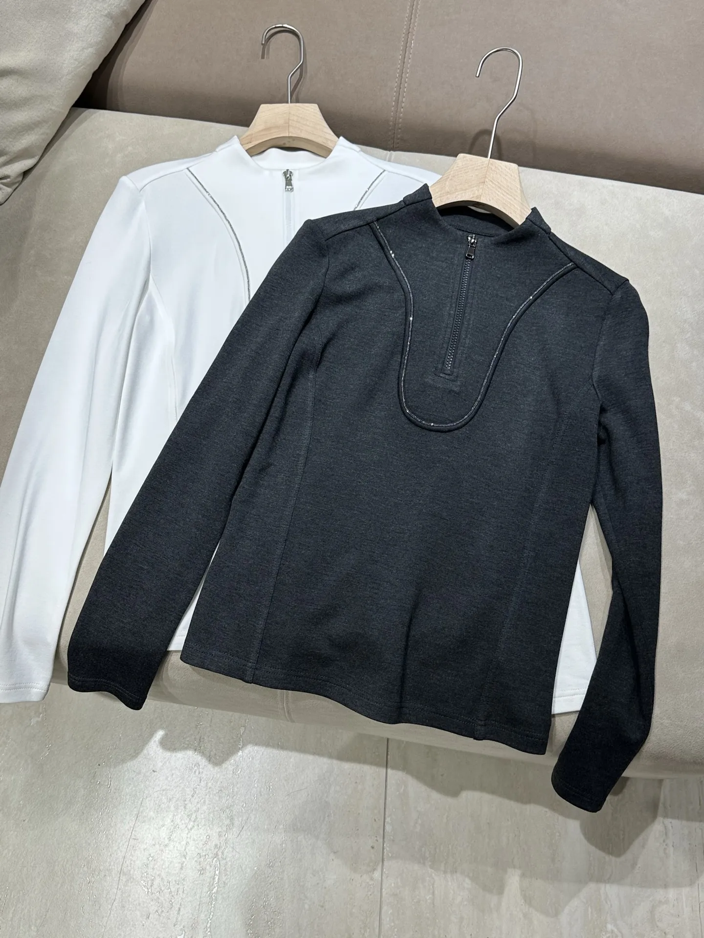2026Women's Slim-Fit Long-Sleeve Half-Zip Top for Autumn