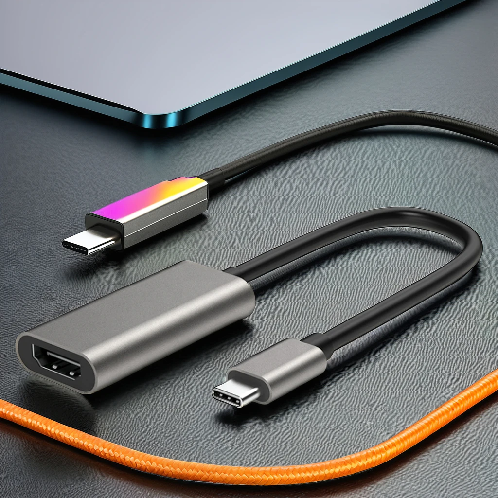 10PCS 4K/60Hz Type-C To HDMI Converter USB-C To HDMI Female Adapter Cable High Definition Audio Video Transmission Data Adapter