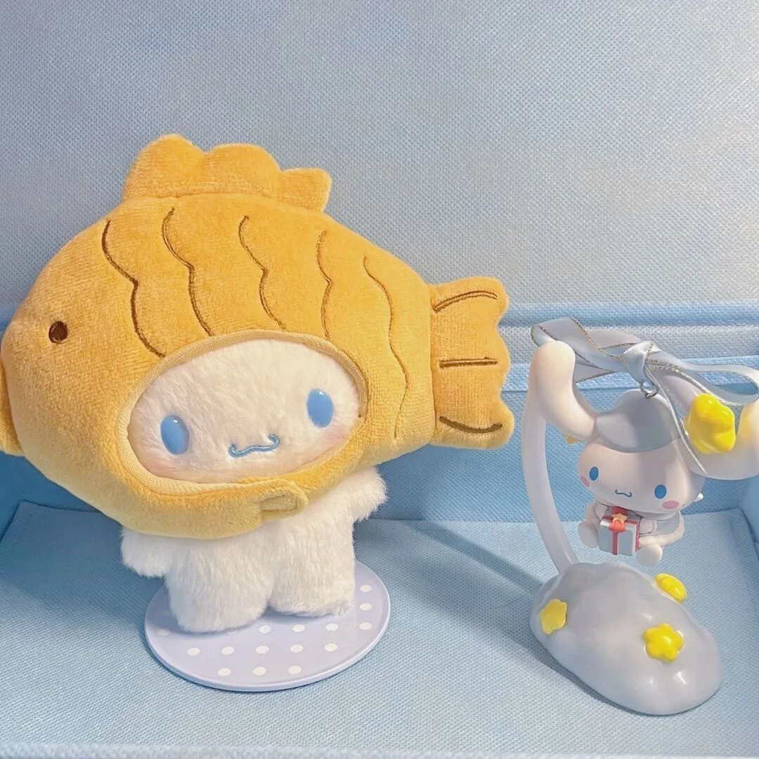 

Мультфильм Kawaii Sanrio Taiyaki головной убор стиль Cinnamoroll игрушки сумка аниме мягкая плюшевая кукла брелок Рождественский подарок игрушки